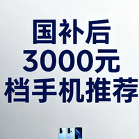 数码3C 篇零：双11国补+平台券！3000元档这4款手机闭眼入，用5年不卡顿！