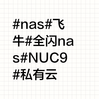 这不比飞牛NAS香？NUC9简直是全闪飞牛圣体