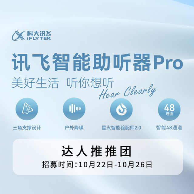 达人推推团：倾听世界的声音更清晰，科大讯飞助听器邀您体验！