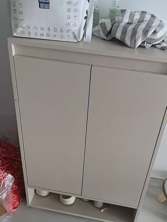 实木鞋柜进门口靠墙一体收纳柜