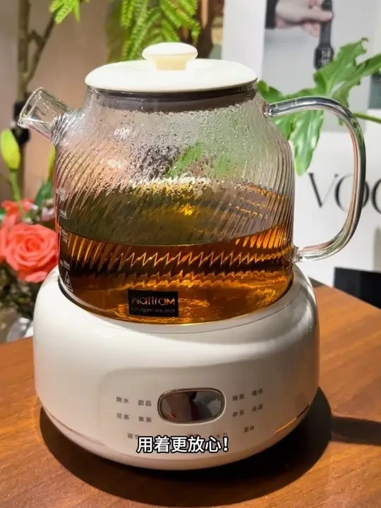 终于让我找到了款既能煮茶又能炖甜品的多功能养生壶！不仅颜值高品质更是没得说！高硼硅玻璃材质用着更放心！#高颜值小家电#煮茶烧水壶全自动一体#养生壶推荐#烧水壶#养生壶