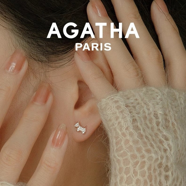 救命！这只法式小狗耳钉把氛围感焊在耳朵上啦😻