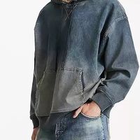 杰克琼斯男装秋季新款时尚潮流做旧水洗oversize连帽卫衣