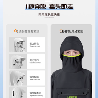 暴雨天骑车不狼狈！围埕内人车分离雨衣实测封神