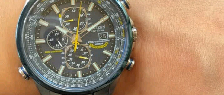 CITIZEN 西铁城超级空中之鹰蓝天使系列43毫米光动能电波腕表AT8020-54L