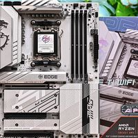 AMD ATX白色装机新宠——微星MPG B850EDGE TIWIFI刀锋钛开箱简测