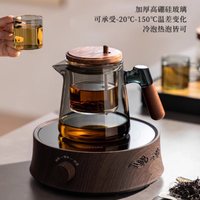 懒人泡茶党狂喜！忆壶茶玻璃飘逸杯，一键过滤还不洗渣