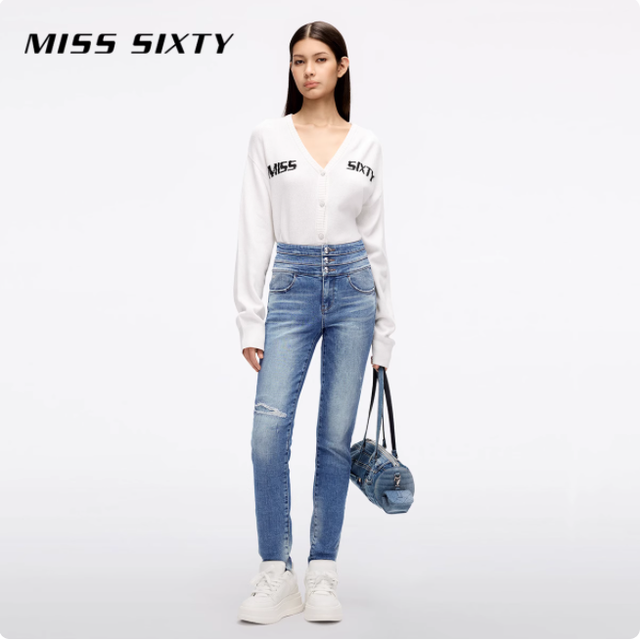 春秋本命牛！MISS SIXTY 三环腰牛仔裤把复古显瘦焊在身上