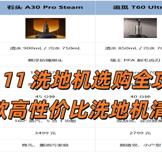 2025 双 11 洗地机选购全攻略：附 4 款高性价比洗地机清单