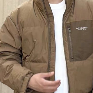 山系穿搭天花板！波司登2025男士运动拼色面包服