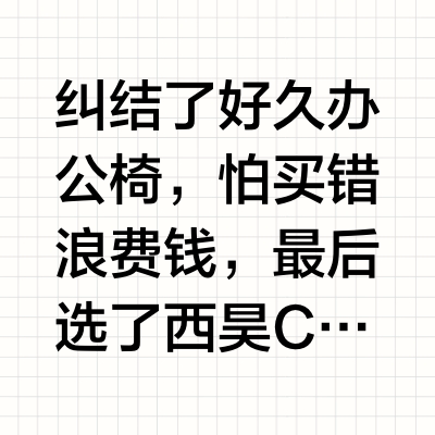 家人们这个人体工学椅真的很绝！