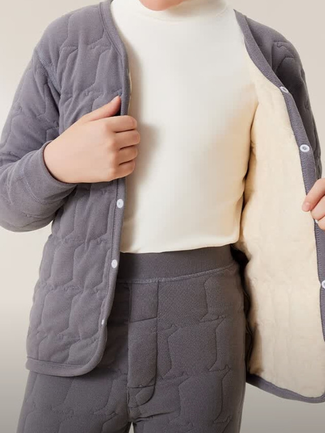 百元内浪莎保暖内衣，秋冬给娃的温暖“铠甲”！