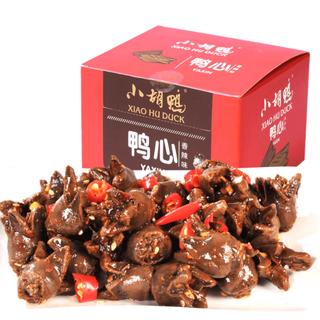 追剧党封神零食！小胡鸭香辣鸭心一口沦陷，288g 根本不够炫