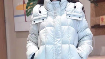 秋水伊人白色长款羽绒服封神！通勤保暖还显瘦❄️
