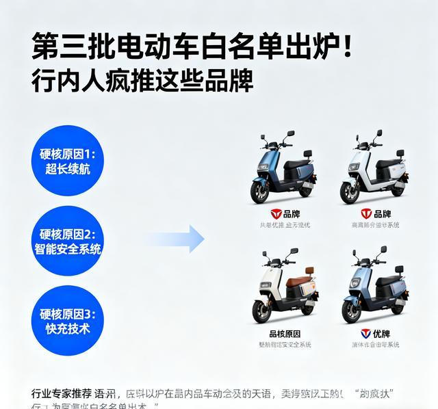 第三批电动车白名单出炉 行内人疯推这些品牌 3个硬核原因藏不住了