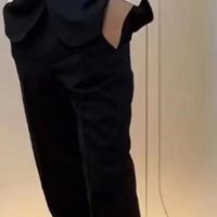 羊毛混纺抗皱修身西装