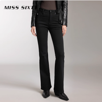 MISS SIXTY 磨毛小黑裤封神！秋冬腿精焊死这条微喇神裤✨