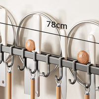 双 11 墙面收纳王:潜水艇挂杆的省空间效果