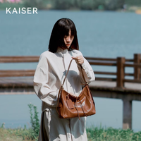 KAISER 凯撒植鞣牛皮托特包：秋冬里的质感担当
