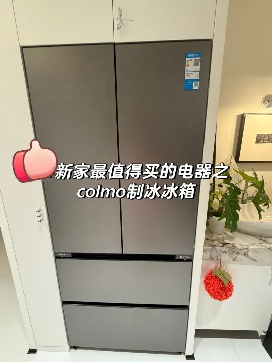 新家最不后悔入的colmo黑色零嵌冰箱