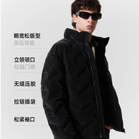 ❄️冬季本命羽绒服！JackJones 立领黑外套太懂男生需求