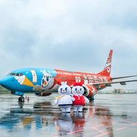 海南航空蜜雪冰城雪王彩绘飞机首飞，乘客有纪念大礼包