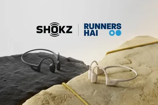 戴着韶音OPENRUN PRO2的生日跑