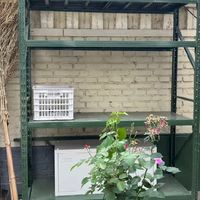 奈高四层军绿货架库房收纳的“稳重型选手”，杂物秒归位！