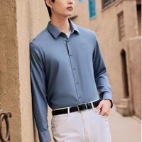 商务男秋天的 “暖感衬衫” 找到了！柒牌索罗娜蓄热衬衫