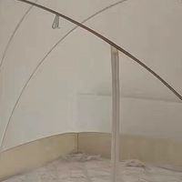 森禾鹿免安装蚊帐实测！真正“一推即开”，加厚支架稳如泰山！