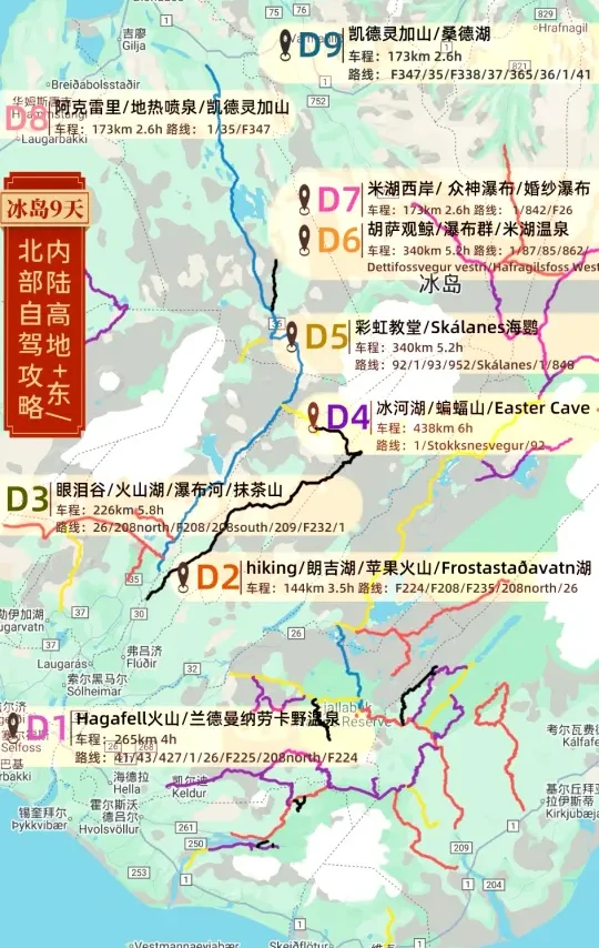 纯干货🇮🇸冰岛夏季内陆高地东北部自驾