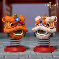 🦁堵车治愈神器！铜师傅这只摇头醒狮把吉祥焊在车里✨