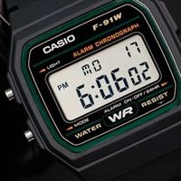 绿边小方块的时光传奇:卡西欧F-91W-3DG为何长青