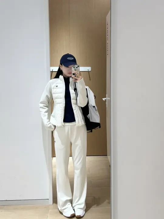 网球女孩的秋冬羽绒服叠搭🎾🤍