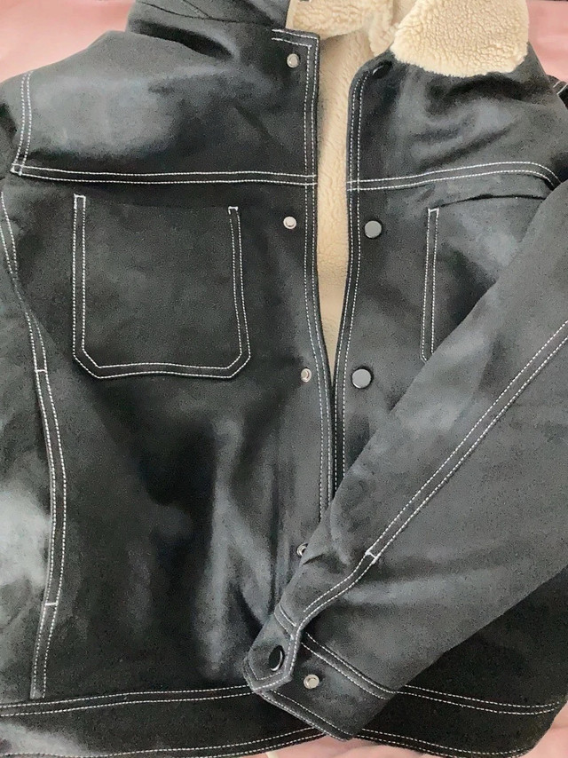 美式加绒牛仔夹克 潮男秋冬必备