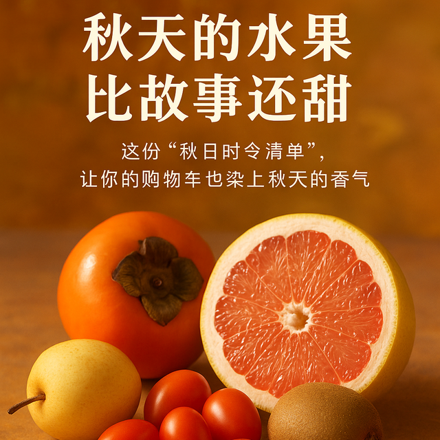 双十一囤货别忘时令水果！这7款秋日限定正当时，甜过初恋价更低