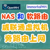 自用OpenWrt包,威联通NAS虚拟机安装ImmortalWrt实现旁路由上网