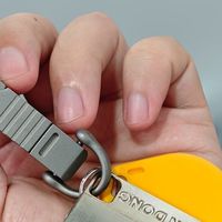 费戈全钛合金穿皮带汽车钥匙扣：男士EDC的精致实用之选