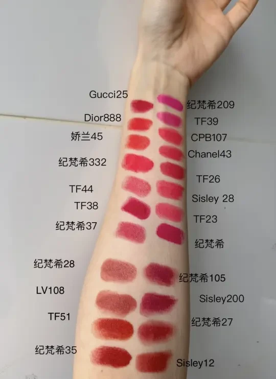 一句话总结：我的23只大牌口红试色💄