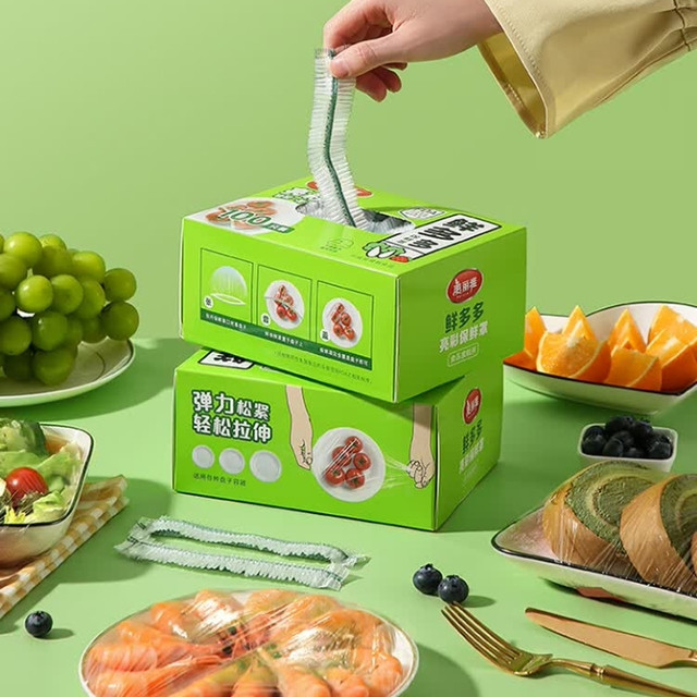 美丽雅保鲜膜套，食品级保鲜膜套，防尘又保鲜，守护全家饮食健康