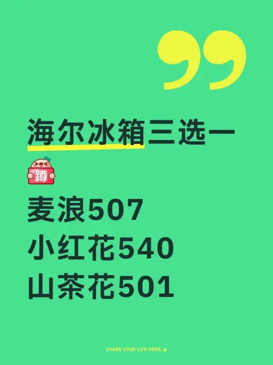 海尔价格大跳水，冰箱极限三选一