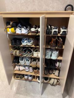 实木鞋柜门口入户柜家用大容量简约