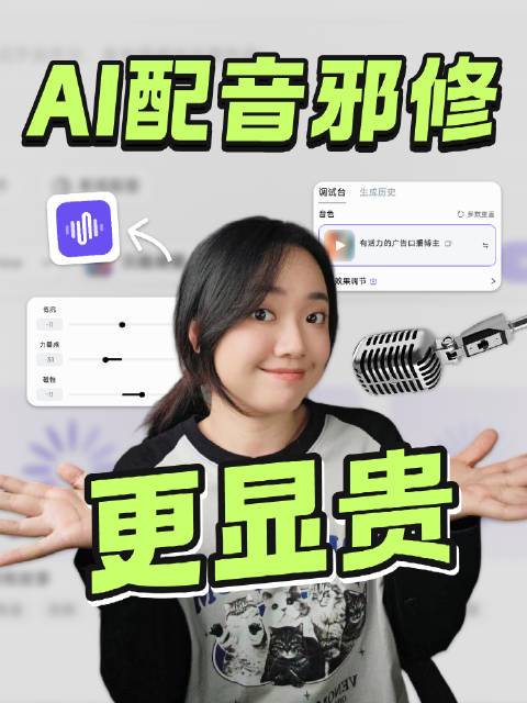 原来短视频里好多听起来真实又有质感的声音， 其实全都是AI生成的！这个国内外好多大佬都在用的 ai 配音工具，终于被我扒出来啦可以自定义设计音色，支持中英粤语等多种语言，300 多种现成音色实测效果如