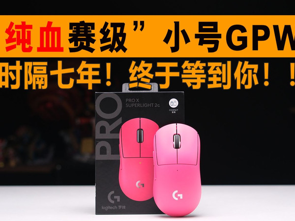 “纯血赛级”小号GPW，罗技GPW4 小狗 SUPERLIGHT 2C，万金油鼠标