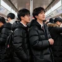 北方打工人工服，黑色羽绒服！