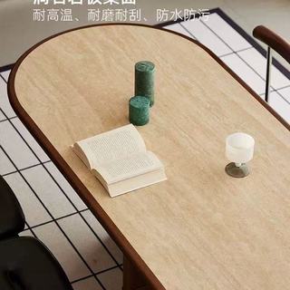 evitahome焦点洞石餐桌：把中古轻奢藏进日常三餐