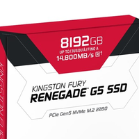 金士顿FURY Renegade G5固态硬盘迎来 8TB 版本，价格近万