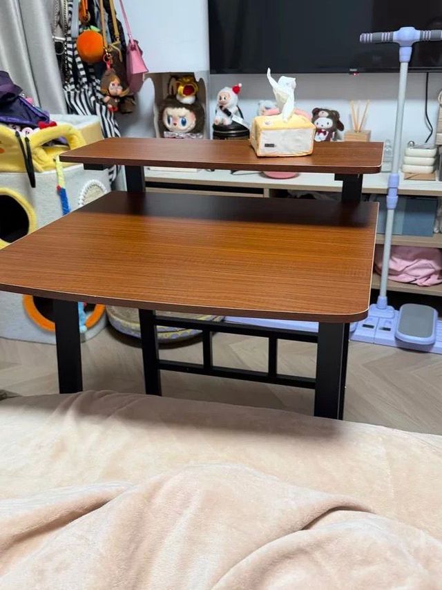 实木电脑桌立式家用小户型床边桌子