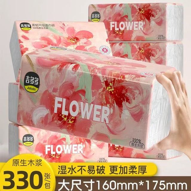 吉多多 6 层加厚抽纸：24 包整箱的日常安心，藏在每一寸柔软里