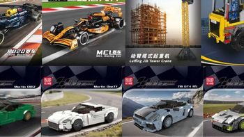 宇星模王10月新品-第一批的八款，两台大的F1和塔吊不错。